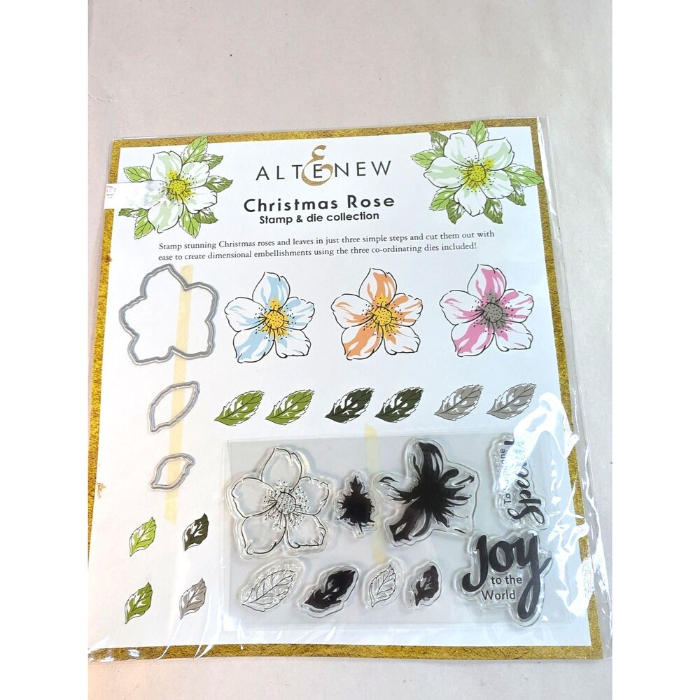 New Alt & New Christmas Rose Stamp And Die Collection